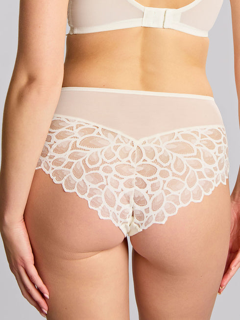 Panache Allure Deep Brief – High-Waist-Spitzen-Slip (Ivory)