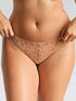 Panache Allure Thong – Spitzen-String (Honey/Nude)