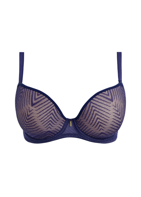 Freya Tailored Dark Sapphire Uw Molded Plunge T-shirt Bra