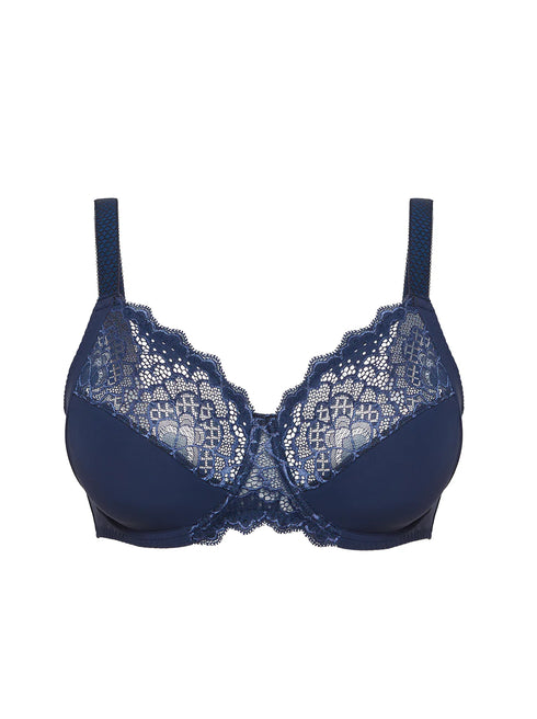 Full-Cup Bügel-BH Tintenblau CARESSE SIMONE PÉRÈLE
