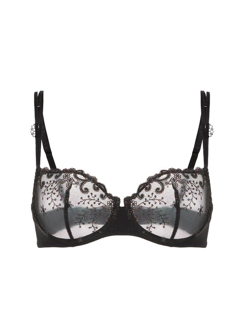 Halbschale Bügel-BH Ebenholzschwarz DELICE SIMONE PÉRÈLE