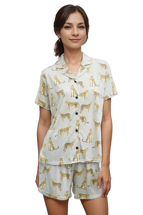 Rösch Kurzpyjama mit Knopfleiste