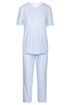 Rösch Pyjama mit 1/2-Ärmeln, Rundhalsausschnitt und 7/8-Hose