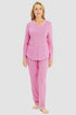 Rösch Pyjama „Tupfen“ mit Rundhalsausschnitt, langen Ärmeln (1/1) und langer Hose