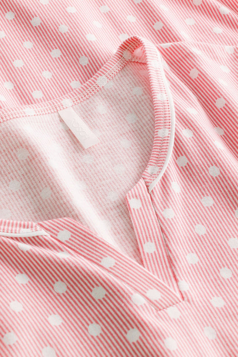 Rösch Pyjama „Tupfen“ mit Rundhalsausschnitt