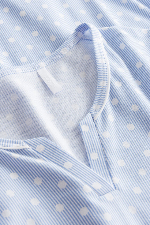 Rösch Pyjama „Tupfen“ mit Rundhalsausschnitt, langen Ärmeln (1/1) und langer Hose