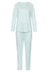 Rösch Pyjama „Tupfen“ mit Rundhalsausschnitt, langen Ärmeln (1/1) und langer Hose
