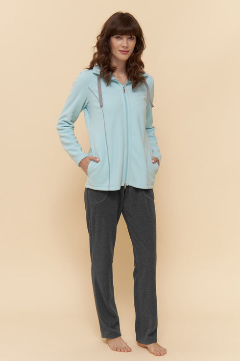 Rösch Hausanzug Mint-Grau