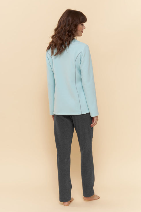 Rösch Hausanzug Mint-Grau