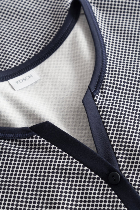 RÖSCH Nd, 1/2 sleeve, button panel, roundneck