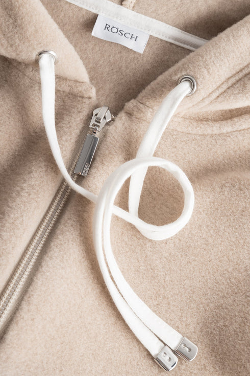 Rösch Lounge-Set – Kapuzenjacke (Zip) und Hose heather nature