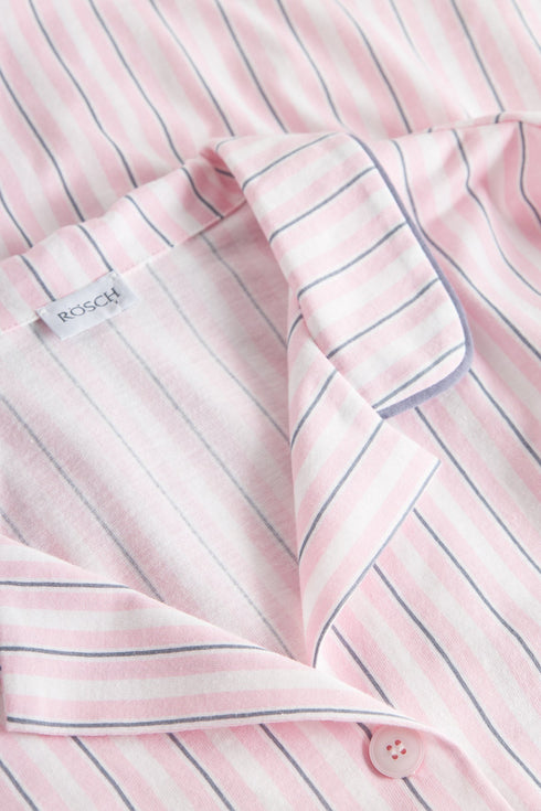 Rösch Nachthemd mit Reverskragen und Knopfleiste