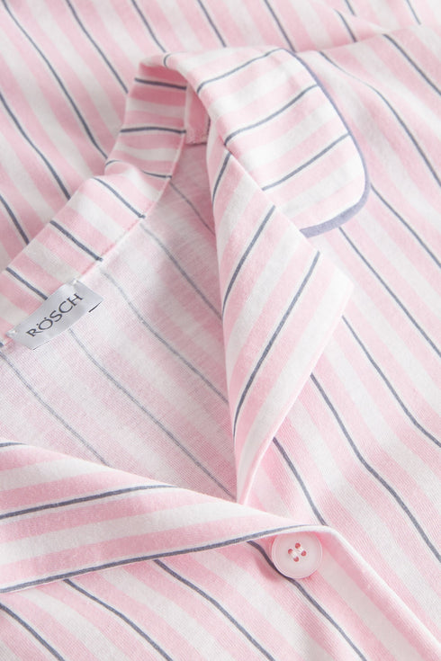 Rösch Nachthemd mit Reverskragen, durchgehender Knopfleiste und 1/2-Ärmeln