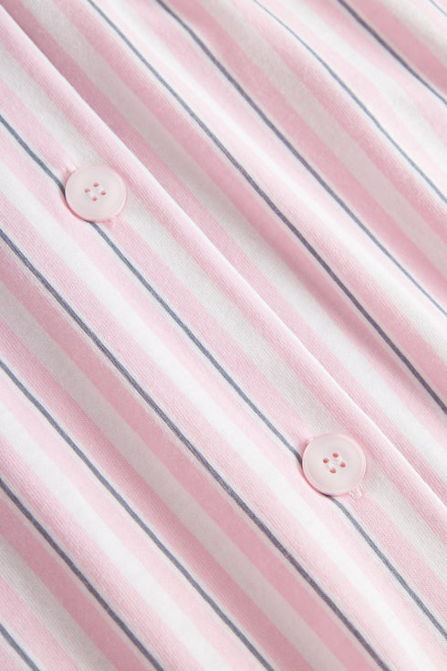 Rösch Nachthemd mit Reverskragen und Knopfleiste