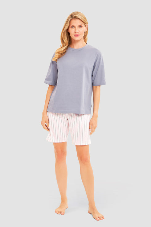 Rösch Halbarm-Shirt „Plane Color“ mit Rundhalsausschnitt