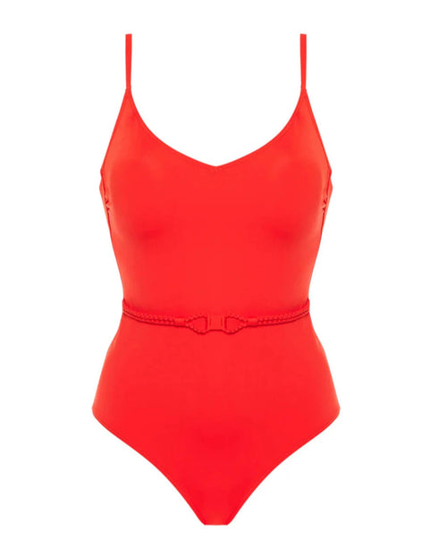 Bügelloser gepolsterter Badeanzug Pomegranat SELECT SIMONE PÉRÈLE