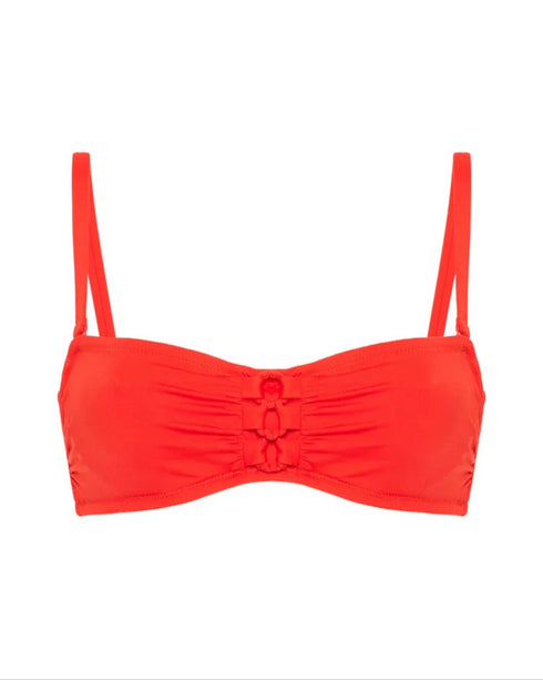 Bandeau-Bikini-BH mit Bügeln Pomegranat SELECT SIMONE PÉRÈLE