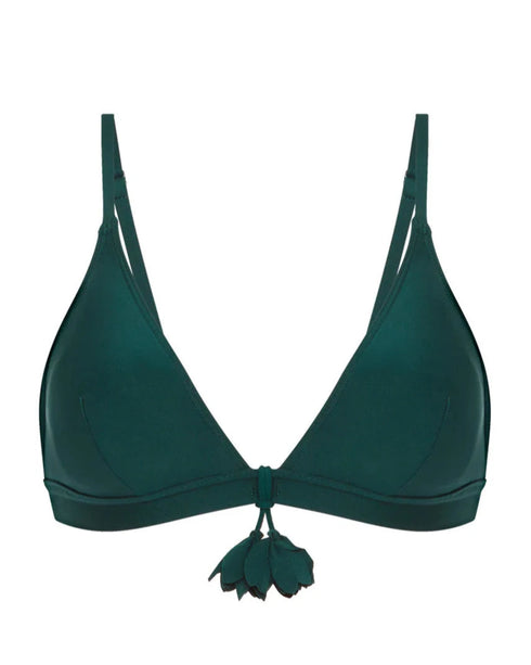 Bügelloser Triangel-Bikini-BH Khaki MIRACLE SIMONE PÉRÈLE