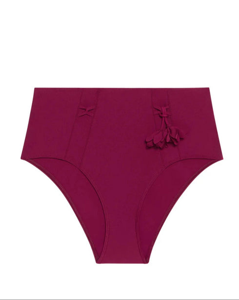 Bikini Slip mit hohem Bund Cranberry MIRACLE SIMONE PÉRÈLE