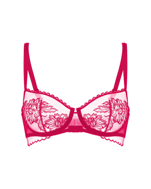 Halbschale-Bügel-BH Cranberry ROMANCE SIMONE PÉRÈLE