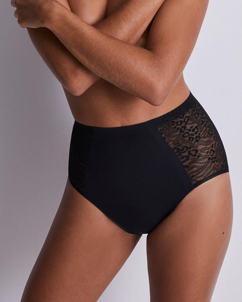 AUBADE Hochgeschnittener Slip SCULPT BY AUBADE Black Pepper