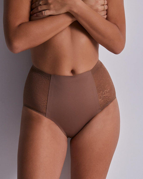 AUBADE Hochgeschnittener Slip SCULPT BY AUBADE Cinnamon