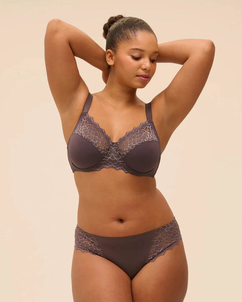 Full-Cup Bügel-BH Grau CARESSE SIMONE PÉRÈLE