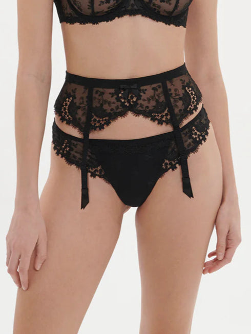 Strumpfhalter Schwarz WISH SIMONE PÉRÈLE