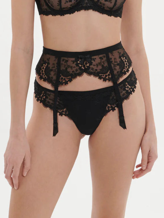 Strumpfhalter Schwarz WISH SIMONE PÉRÈLE