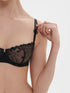 Halbschale Bügel-BH Ebenholzschwarz DELICE SIMONE PÉRÈLE
