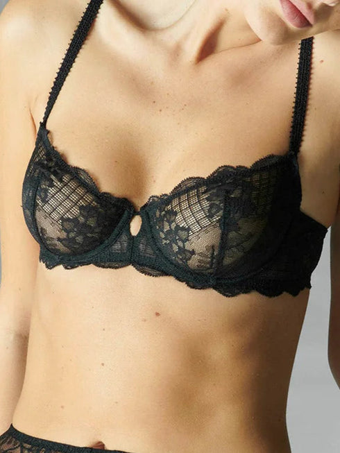 Halbschale Bügel-BH Schwarz REVE SIMONE PÉRÈLE