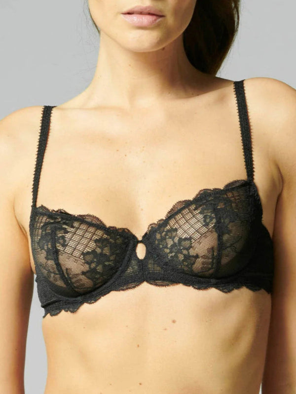 Halbschale Bügel-BH Schwarz REVE SIMONE PÉRÈLE