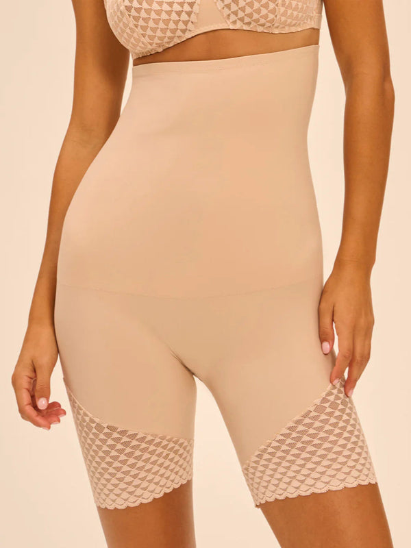 Shaping-Shorts mit hohem Bund Skin Rosé SUBTILE SIMONE PÉRÈLE