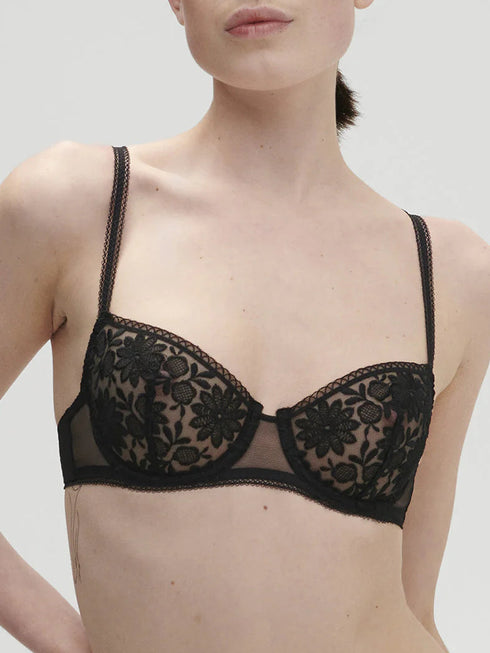 Bügel-BH Halbschale Schwarz AMAZONE SIMONE PÉRÈLE