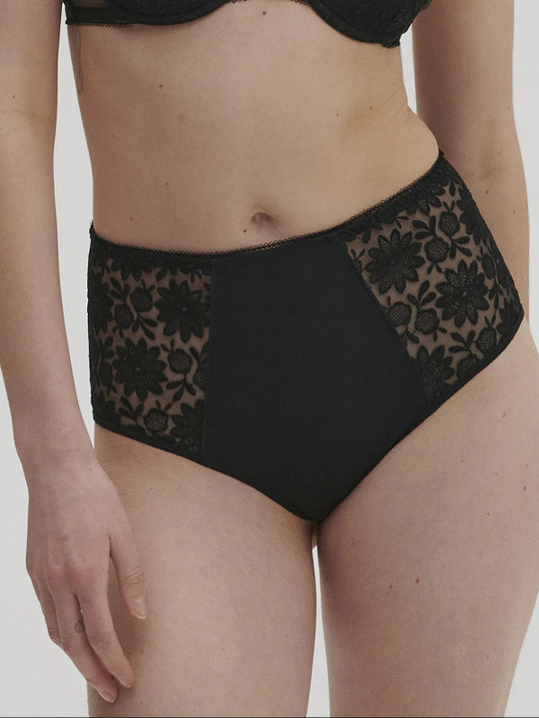 Taillenslip Schwarz AMAZONE SIMONE PÉRÈLE