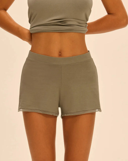 Nightshort Vert Argile AURORE SIMONE PÉRÈLE