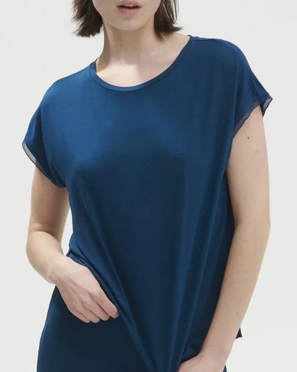 T-shirt Bleu Poséidon AURORE SIMONE PÉRÈLE