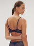 Simone Perele Canopee Spitzen-BH mit Bügel – Triangel, tiefes Décolleté Mitternacht