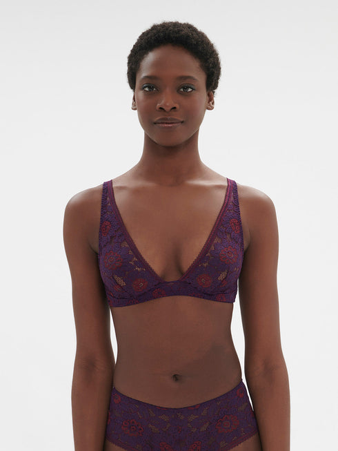 Simone Perele FESTIVE Bügelloser Triangel-BH Violett