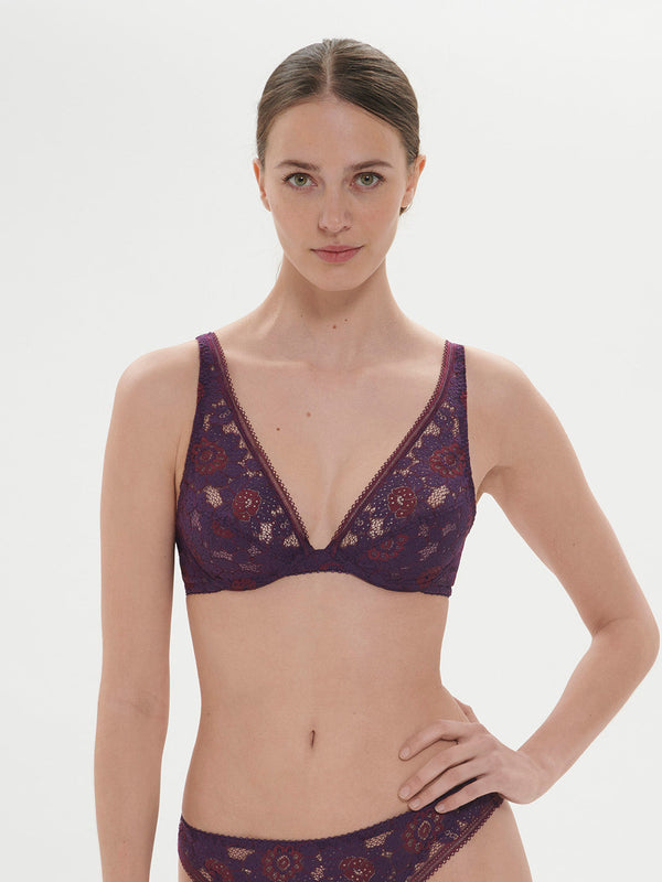 Simone Perele Festive Triangle-BH mit Bügel – Violet