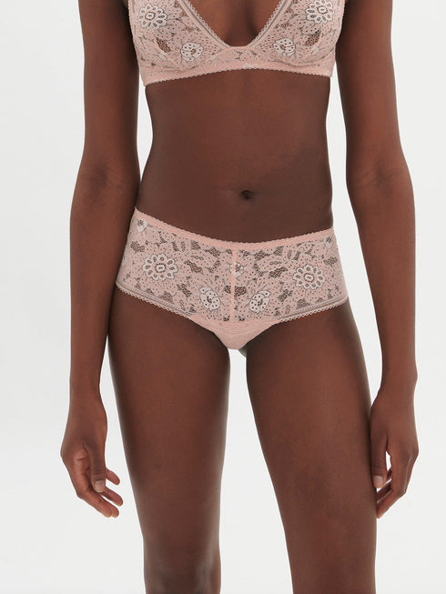Simone Perele Festive Shorty Balettrosa