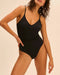 Bügelloser gepolsterter Badeanzug Schwarz SELECT SIMONE PÉRÈLE