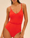 Bügelloser gepolsterter Badeanzug Pomegranat SELECT SIMONE PÉRÈLE