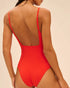 Bügelloser gepolsterter Badeanzug Pomegranat SELECT SIMONE PÉRÈLE