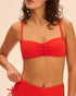 Bandeau-Bikini-BH mit Bügeln Pomegranat SELECT SIMONE PÉRÈLE