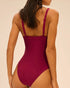 Einteiliger Badeanzug mit Bügeln Cranberry MIRACLE SIMONE PÉRÈLE