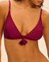 Bügelloser Triangel-Bikini-BH Cranberry MIRACLE SIMONE PÉRÈLE