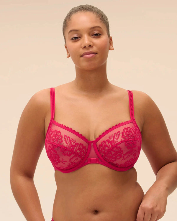Full-Cup-Bügel-BH Cranberry ROMANCE SIMONE PÉRÈLE