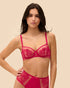 Halbschale-Bügel-BH Cranberry ROMANCE SIMONE PÉRÈLE