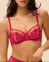 Halbschale-Bügel-BH Cranberry ROMANCE SIMONE PÉRÈLE